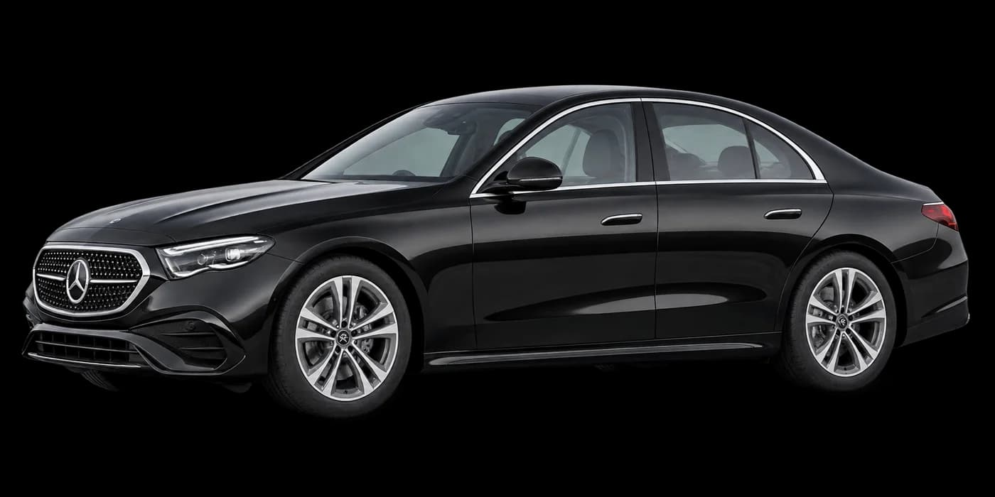 Mercedes-Benz E-Klasse oder ähnlich in Schwarz – illustrative Fahrzeugdarstellung