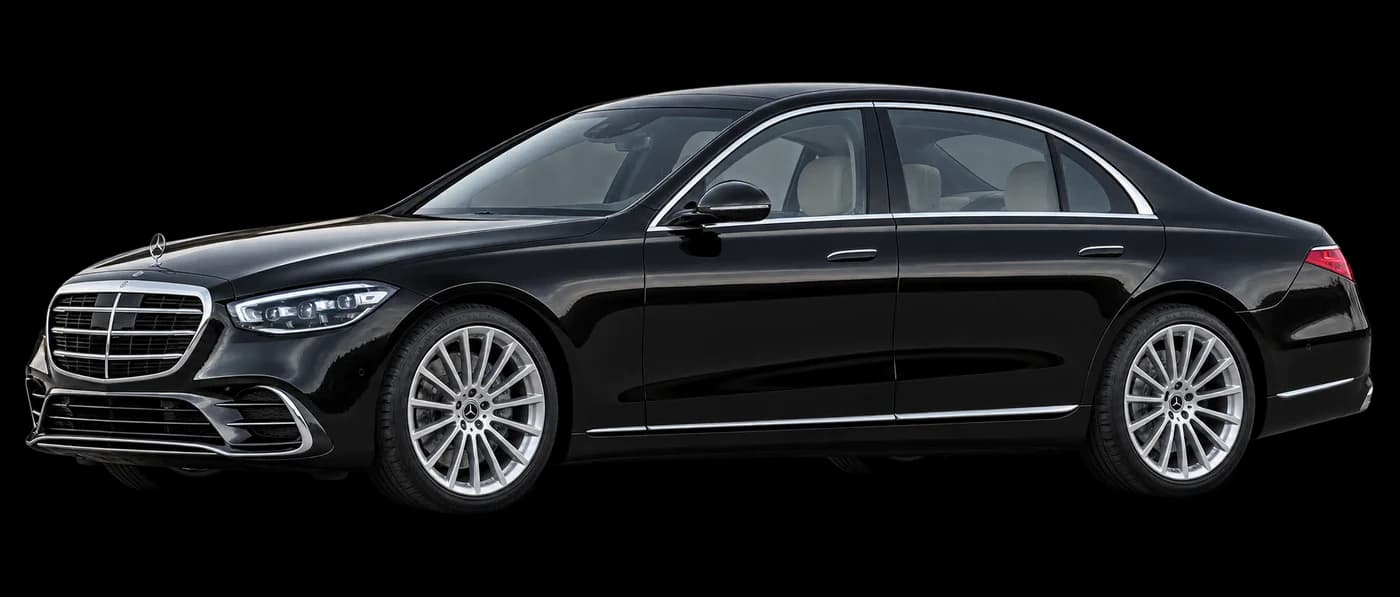 Mercedes-Benz S-Klasse oder ähnlich in Schwarz – illustrative Fahrzeugdarstellung
